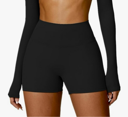 Black Seamless Shorts